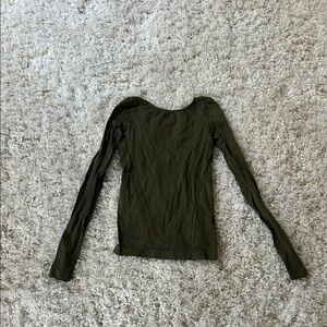 FP Movement by Free People Dark Green Long Sleeve Top